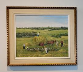 Peinture «La récolte des foins