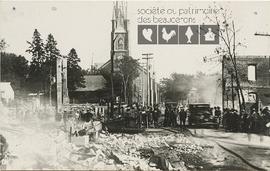 Ruines à la suite de l’incendie du centre commercial