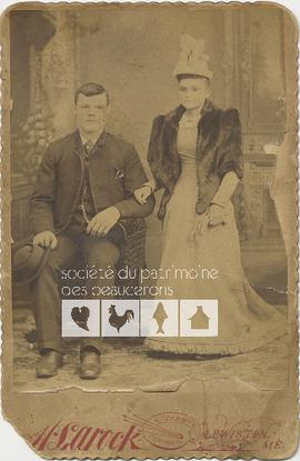 Mademoiselle Cloutier et un homme inconnu