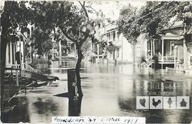 Rue inondée à Sainte-Marie